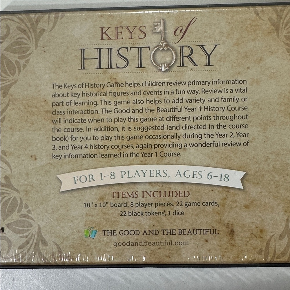 The good and the beautiful Keys of History Year 1 Course game - Picture 3 of 3
